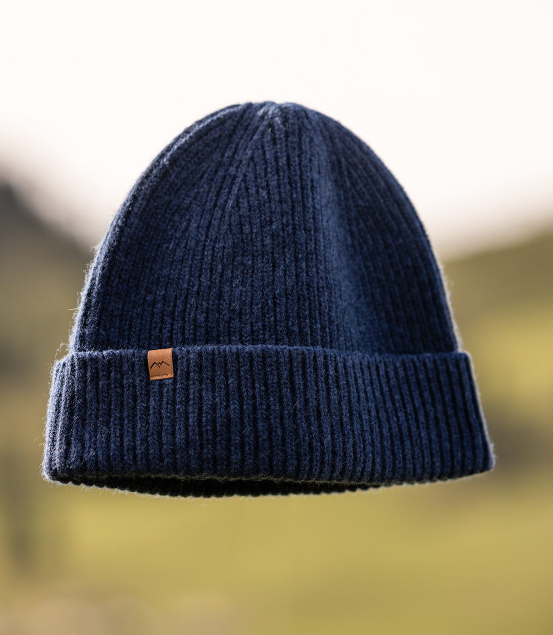 Whateverman Headwear Harbour Merino Mountain Leather Dark Blue