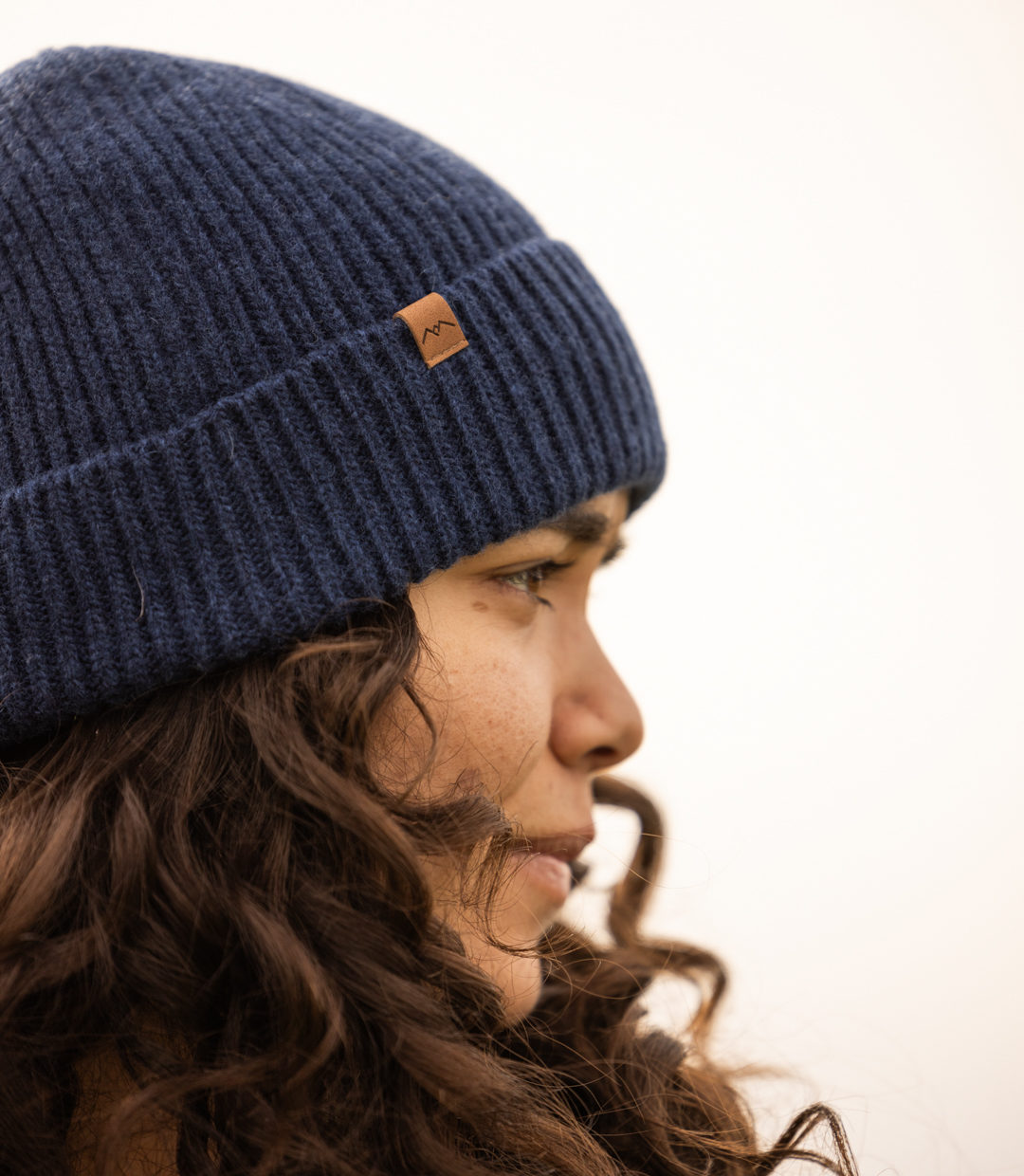 Whateverman Headwear Harbour Merino Mountain Leather Detail 2