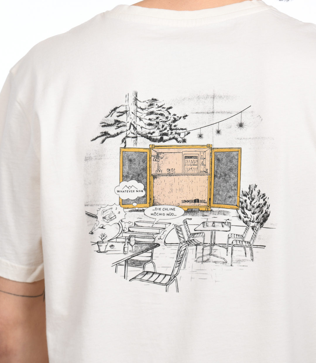 Whatever Man Unisex Sommer Beiz Off White Detail 3