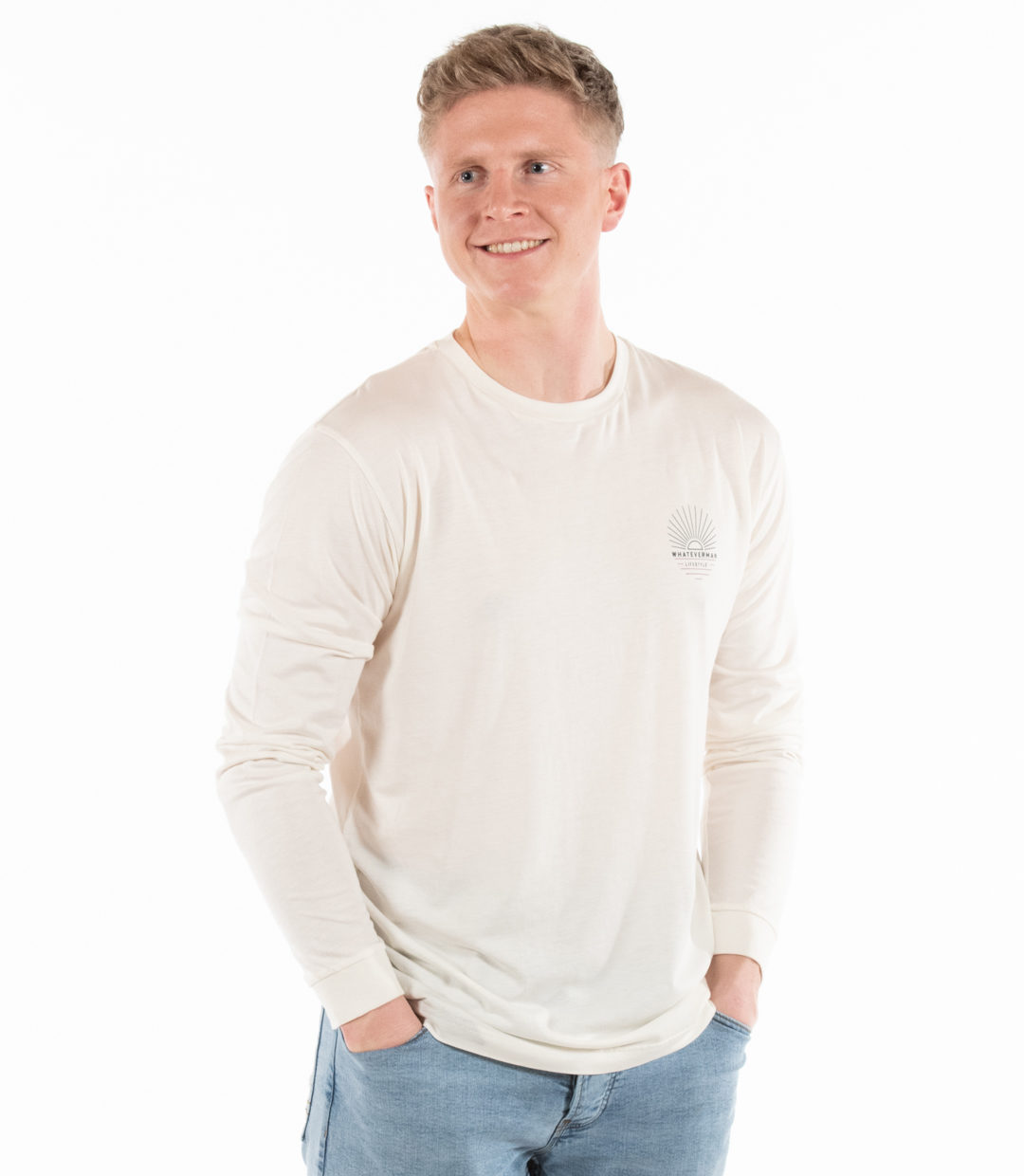 Whateverman Men In The Wild Longsleeve White 1