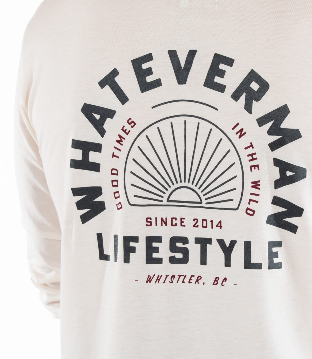 Whateverman Men In The Wild Longsleeve White Detail 1
