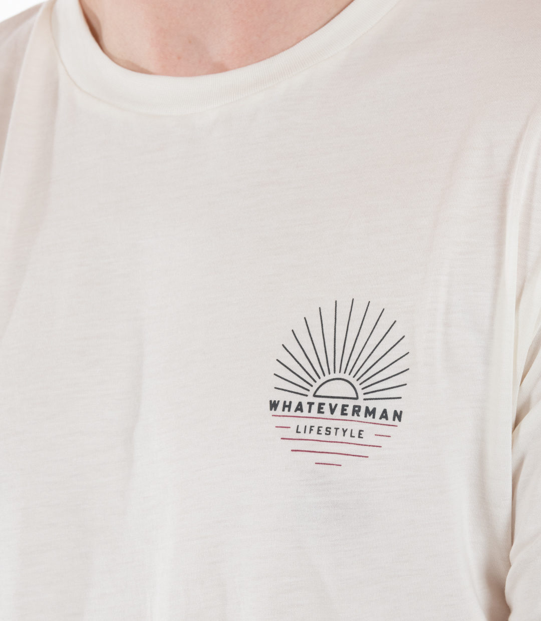 Whateverman Men In The Wild Longsleeve White Detail 3