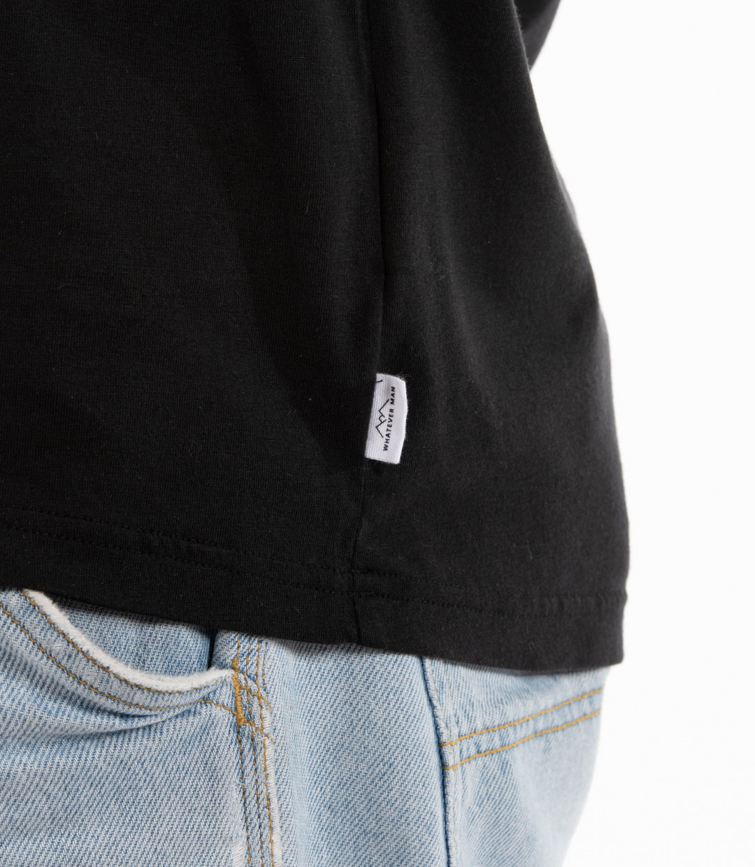 Whateverman Men In The Wild Tshirt Black Detail 2