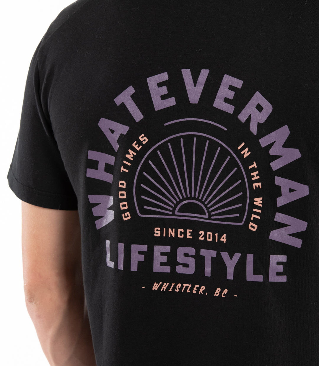 Whateverman Men In The Wild Tshirt Black Detail 3