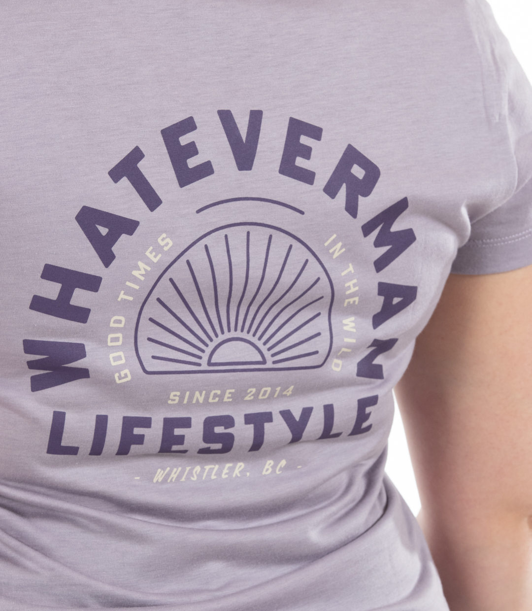Whateverman Woman In The Wild Tshirt Lavendel Detail 1