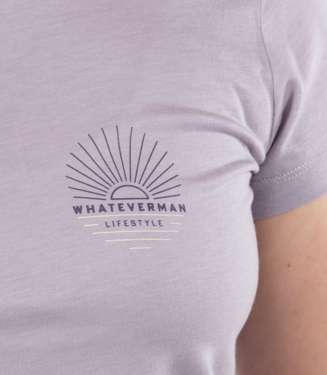 Whateverman Woman In The Wild Tshirt Lavendel Detail 2