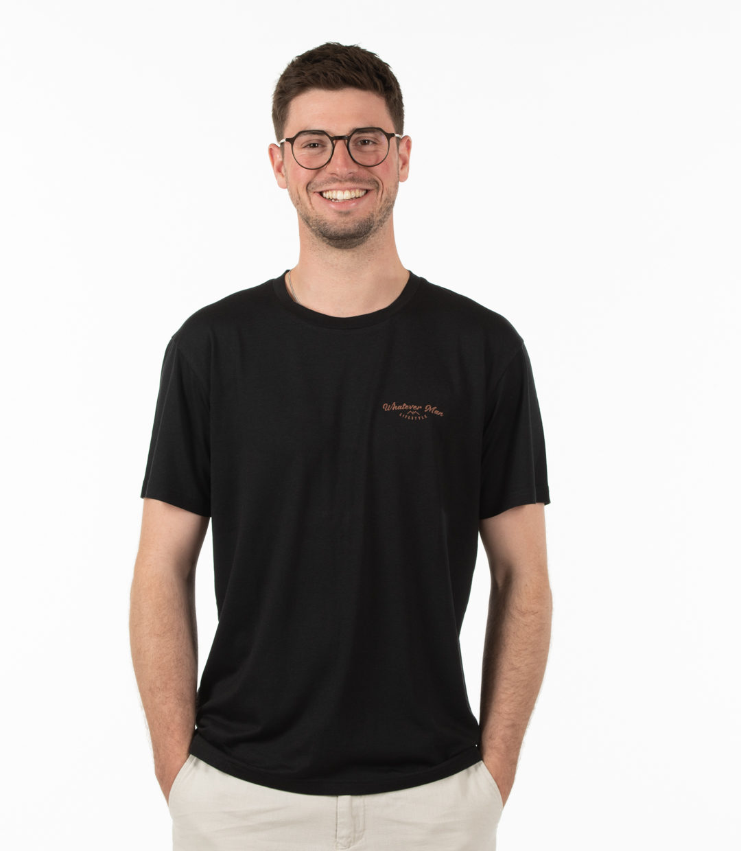Whatever Man Man Aloha T shirt black 1
