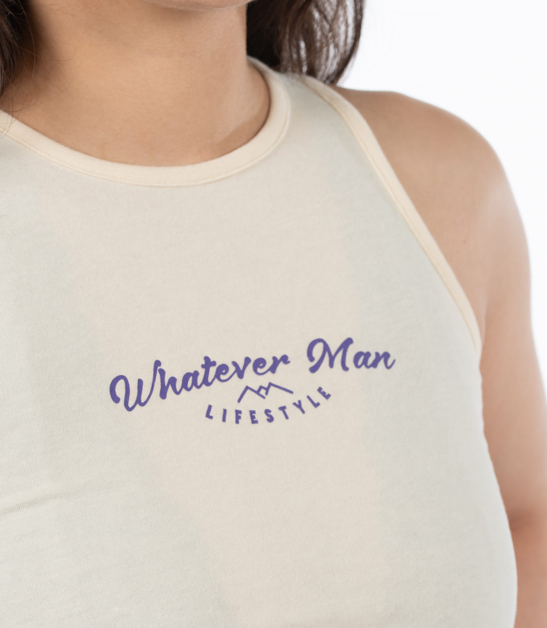 Whatever Man Woman Aloha Crop Tank Top Detail 1