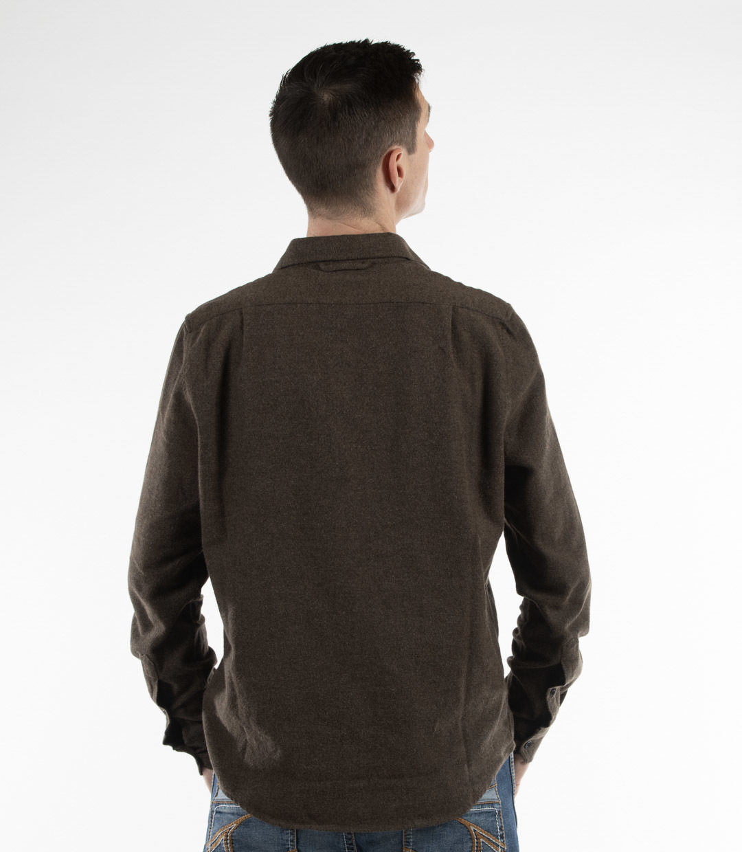 11 Whatever Man Man Creek Flannel Brown Melange 2