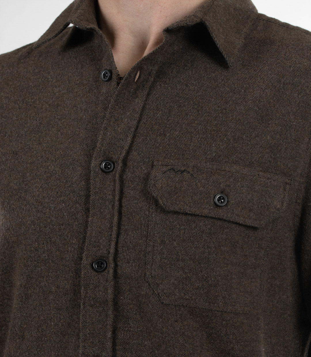 9 Whatever Man Man Creek Flannel Brown Melange 3