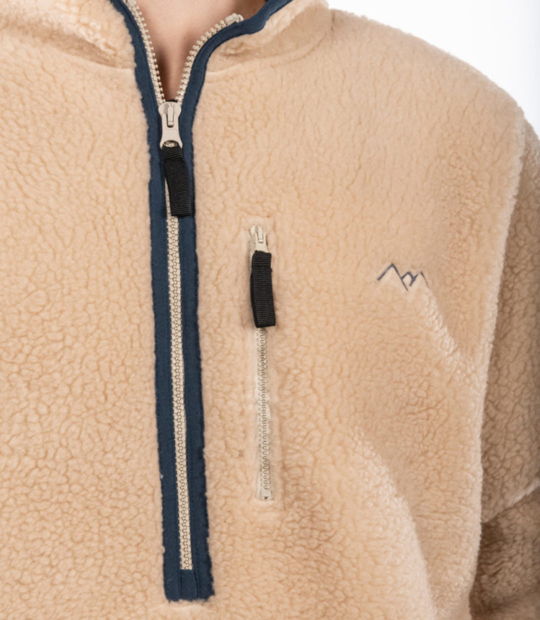 Whatever Man Men Bark Fleece Blue Detail 14