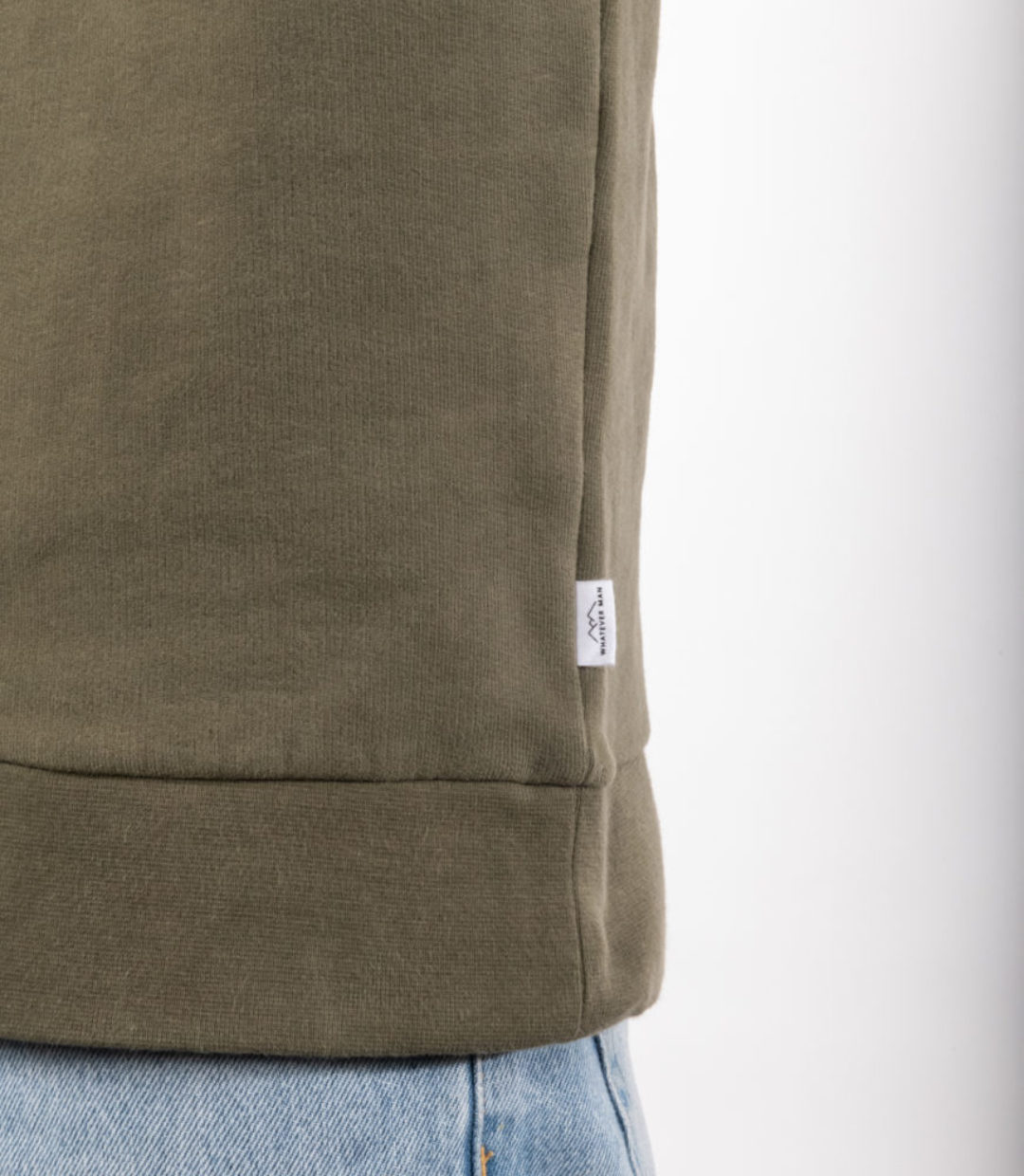 Whatever Man Men Logo Crew green Detail 2