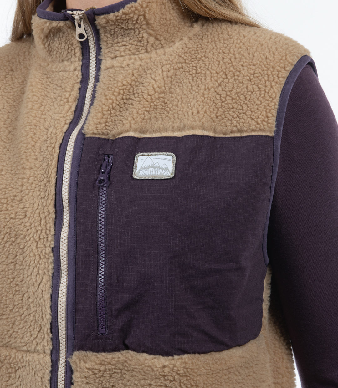 Whatever Man Women Sherpa Fleece Veste 2