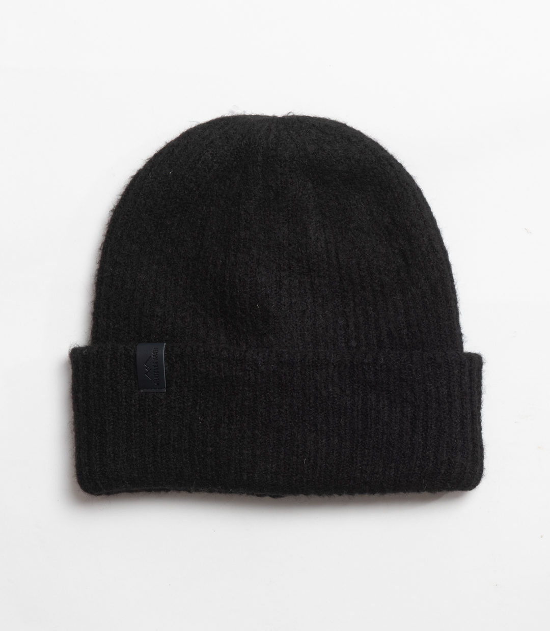 Whateverman Headwear Cozy Beanie Logo Leather Black