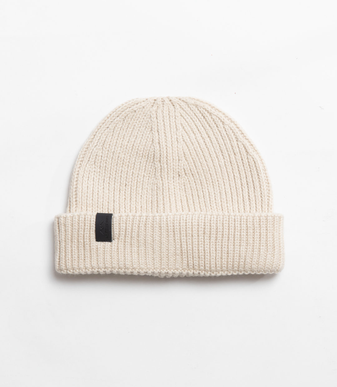 Whateverman Headwear Harbour Beanie Logo Leather Beige