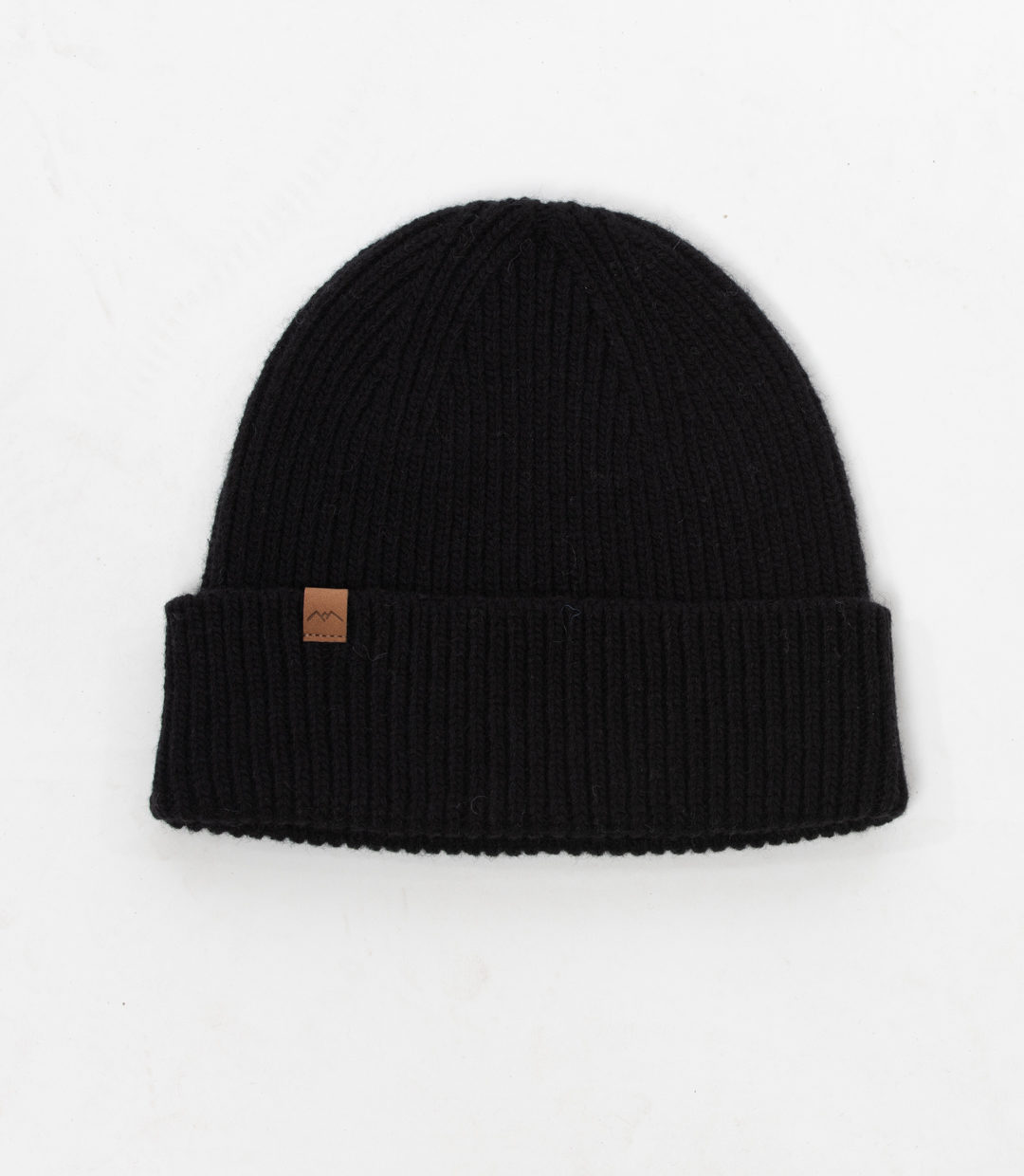 Whateverman Headwear Harbour Merino Beanie Mountain Leather Black