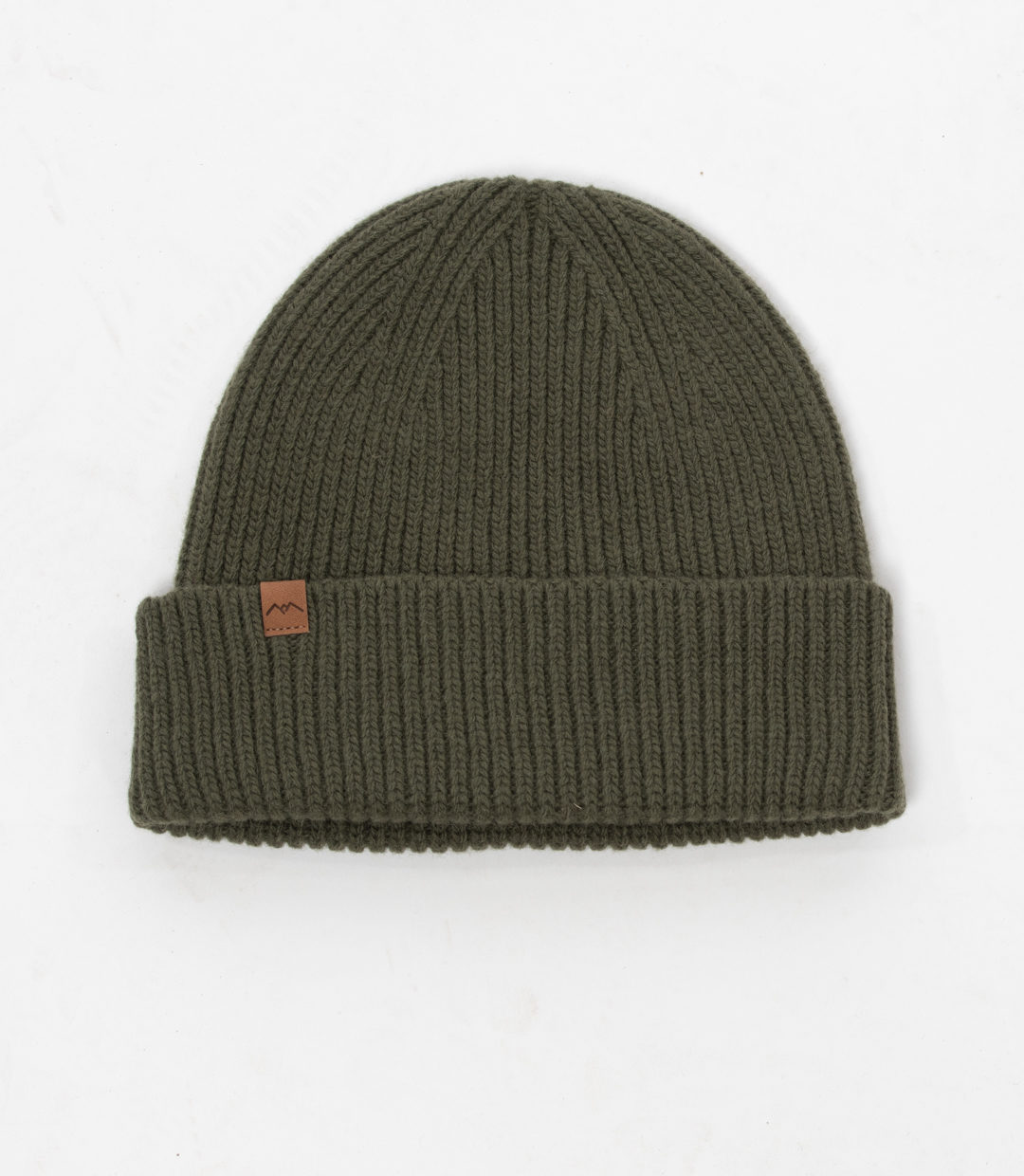 Whateverman Headwear Harbour Merino Beanie Mountain Leather Olive