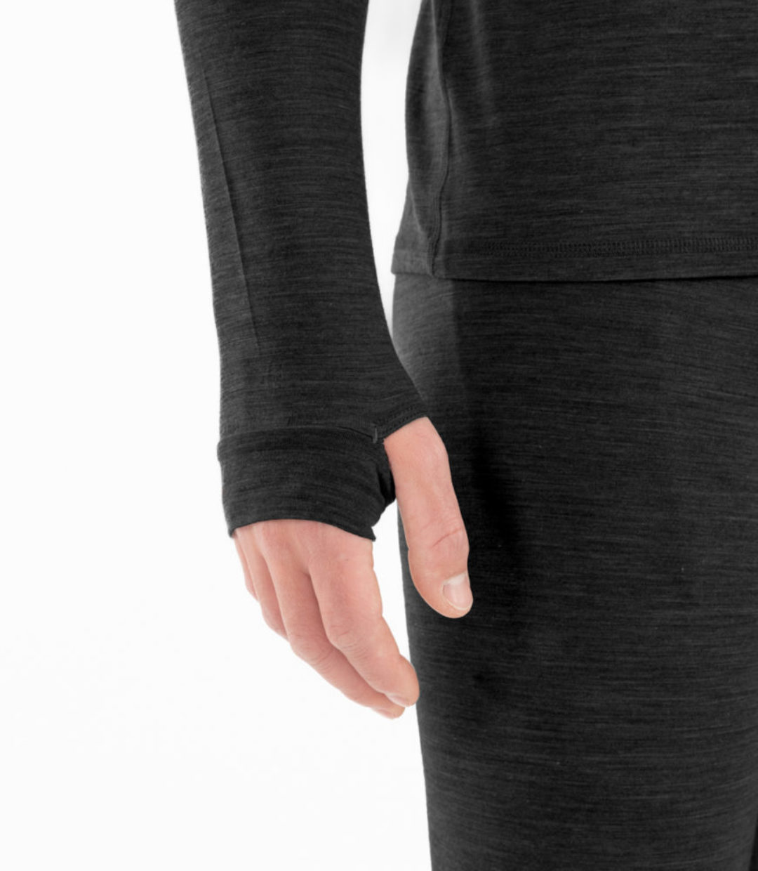 Whateverman Men Baselayer Longsleeve Black Detail 1