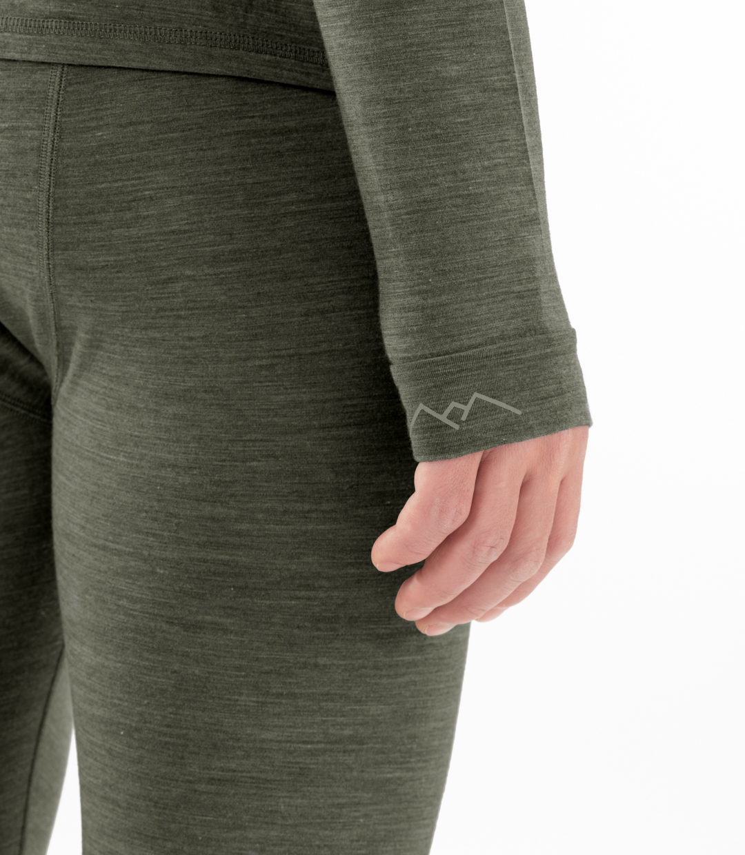 Whateverman Men Baselayer Longsleeve Dusty Olive Detail 3