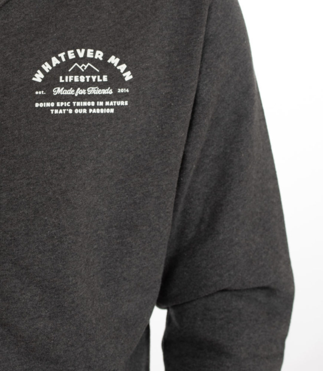 Whateverman Men Epic Zipper Grey Detail 1