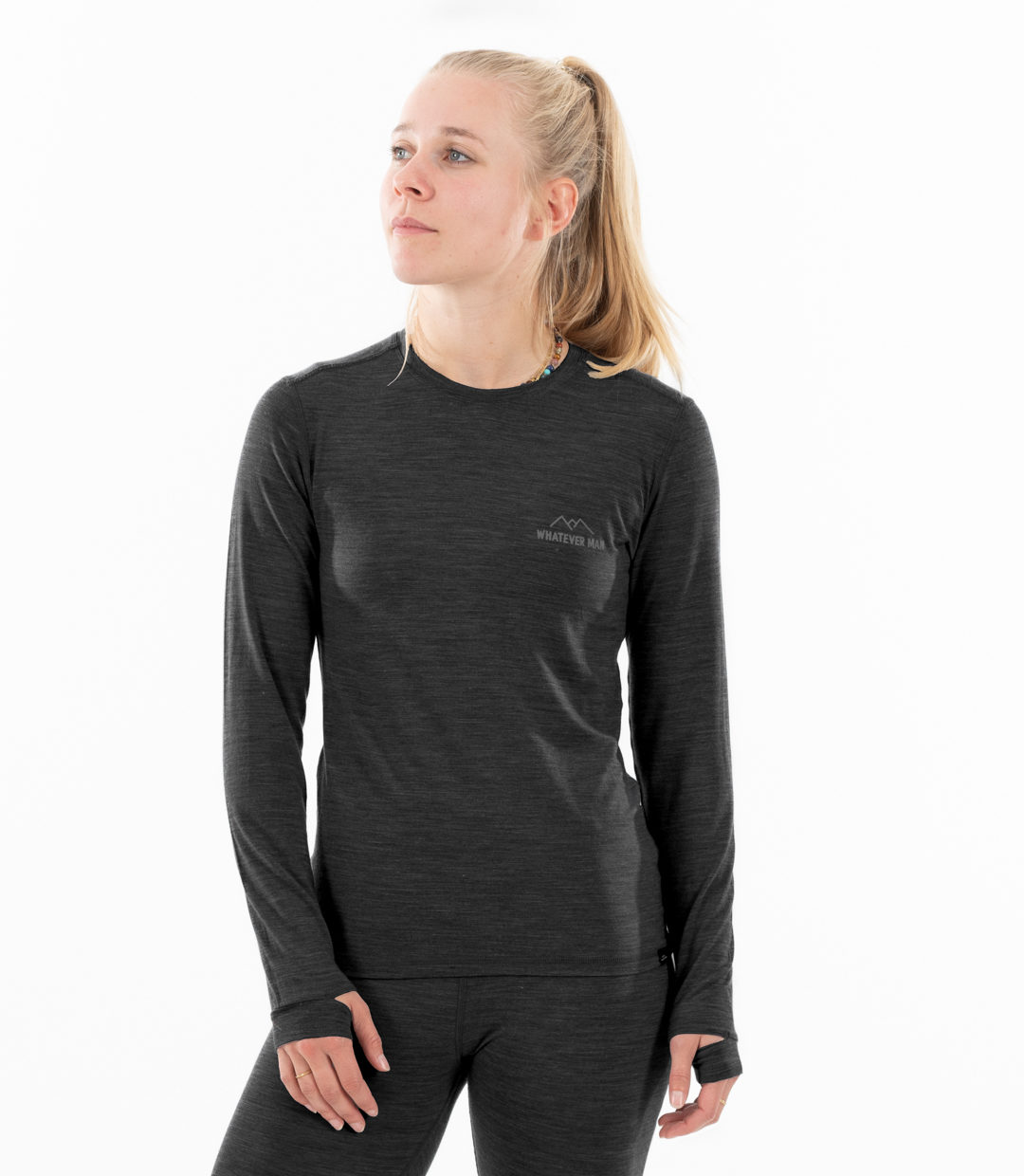 Whateverman Woman Baselayer Longsleeve Black 1