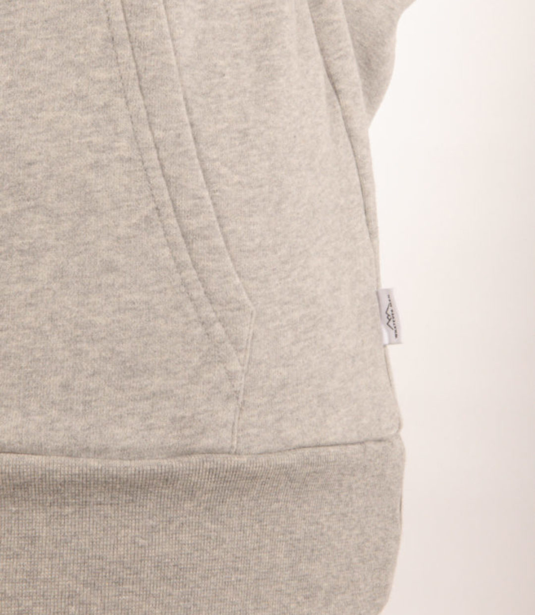 Whateverman Woman Logo Patch Hoodie Grey Detail 2