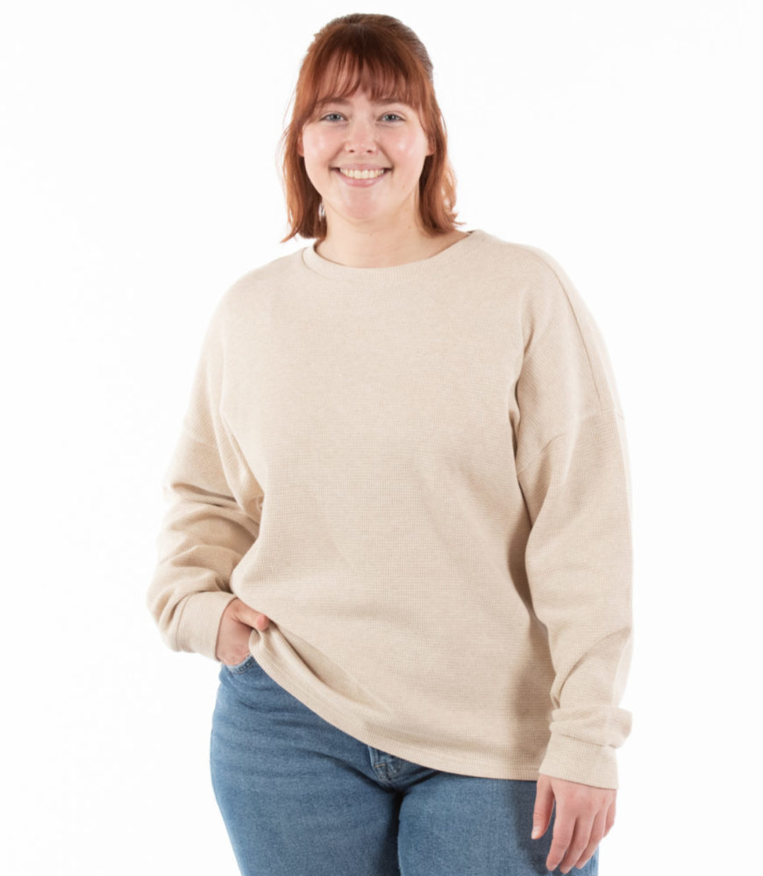 Whateverman Woman Waffle Crewneck 1