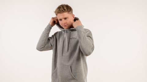 Whatever Man Men Logo Grey Hoodie Vorschau