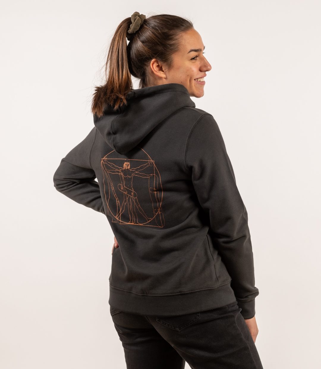 Whatever Man Women Da Vinci Black Hoodie 2