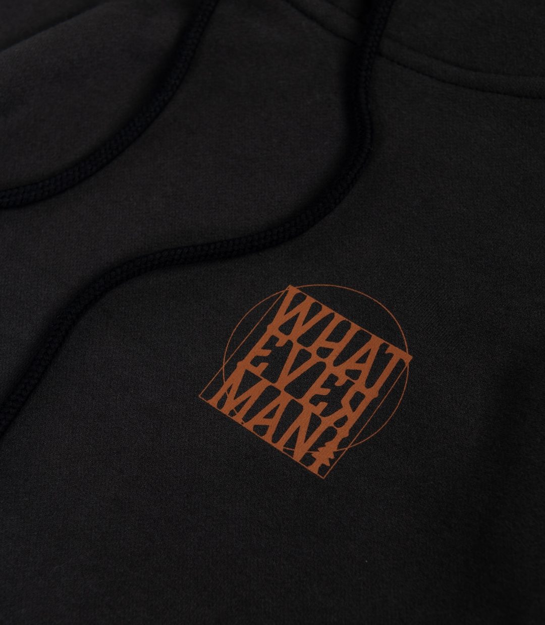 Whatever Man Women Da Vinci Black Hoodie Detail 1