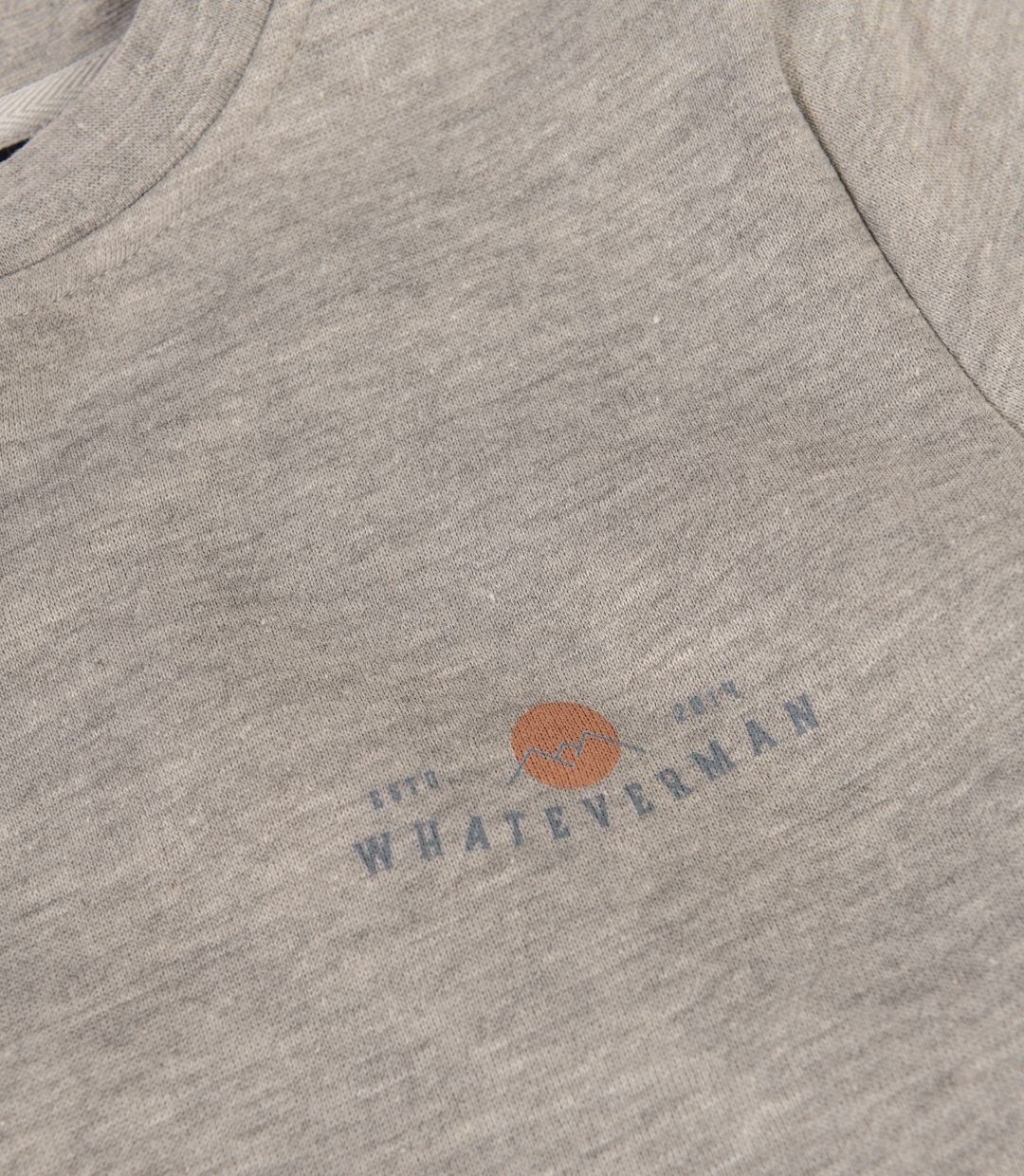 Whatever Man Women Founded Grey Crew Detail 1