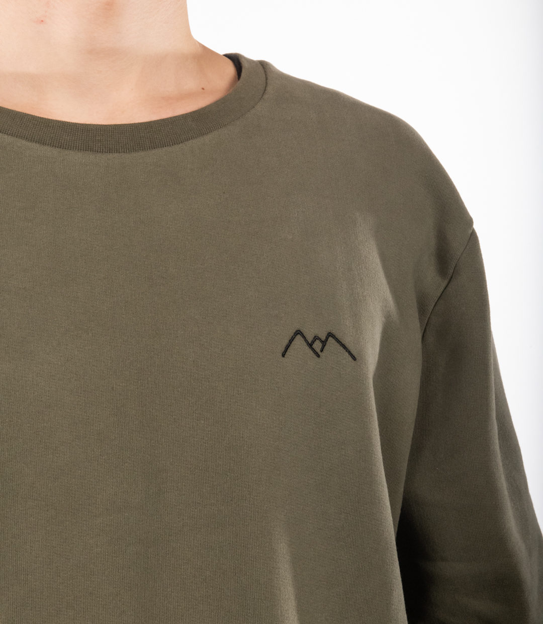 Whatever Man Men Logo Crew green Detail 1