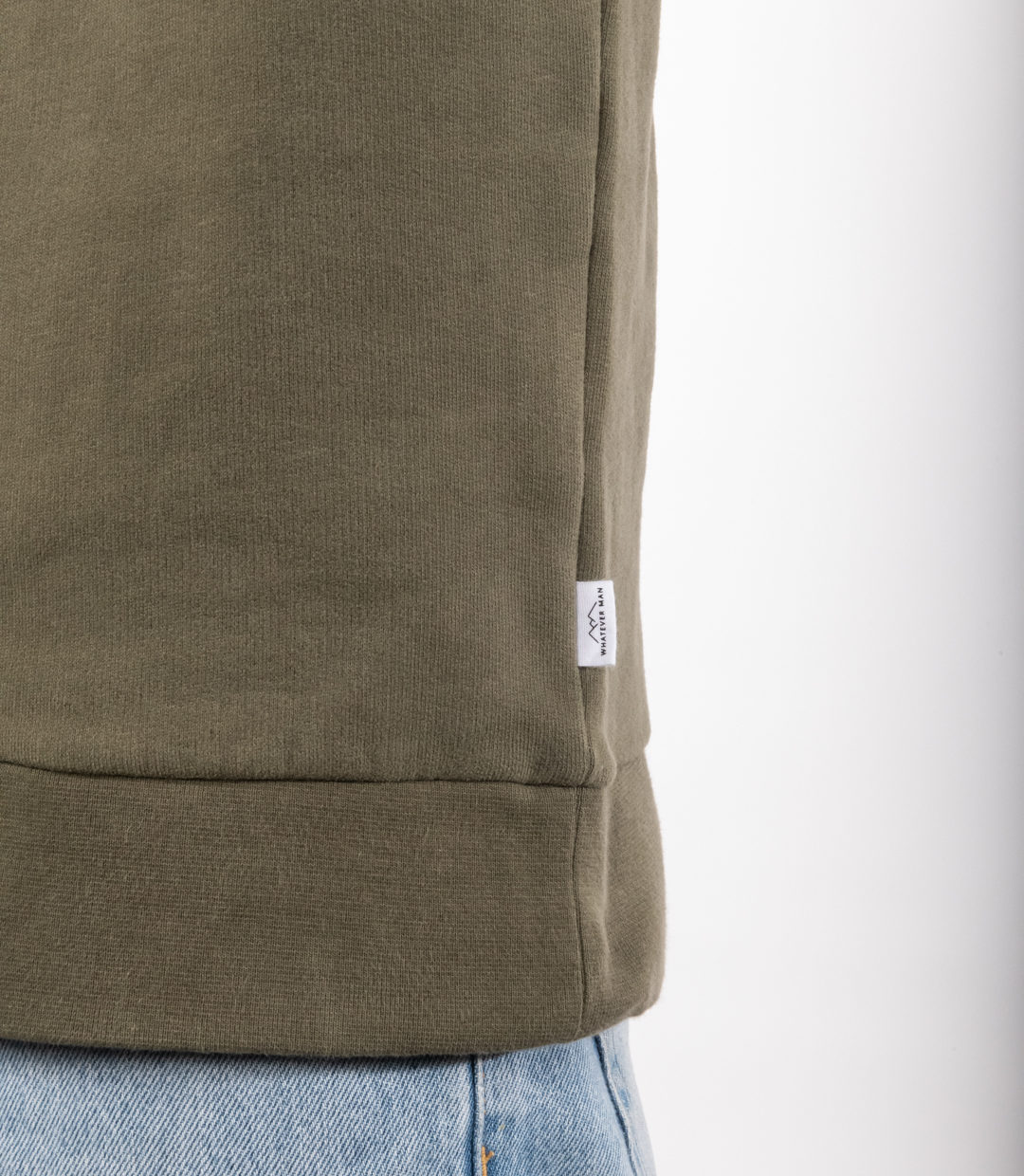 Whatever Man Men Logo Crew green Detail 2