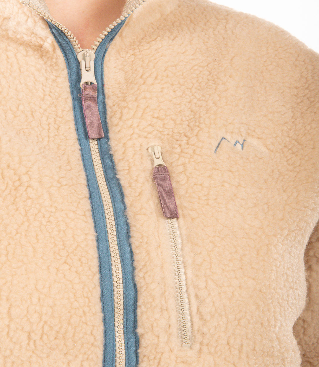Whateverman Woman Bark Fleece Blue Detail 1