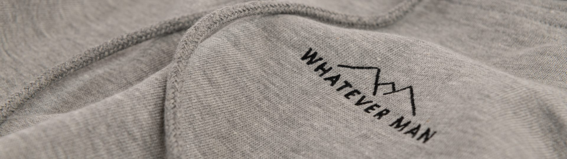 Whatever Man Men Logo Grey Hoodie Header
