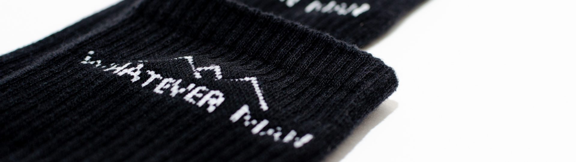 Whatever Man Sock Logo black 3