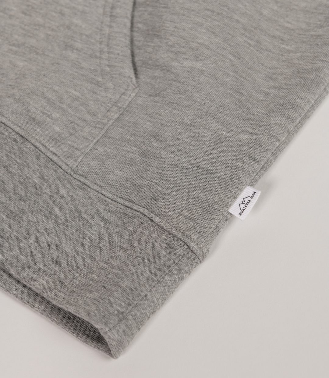 Whatever Man Men Logo Grey Hoodie Detail 2