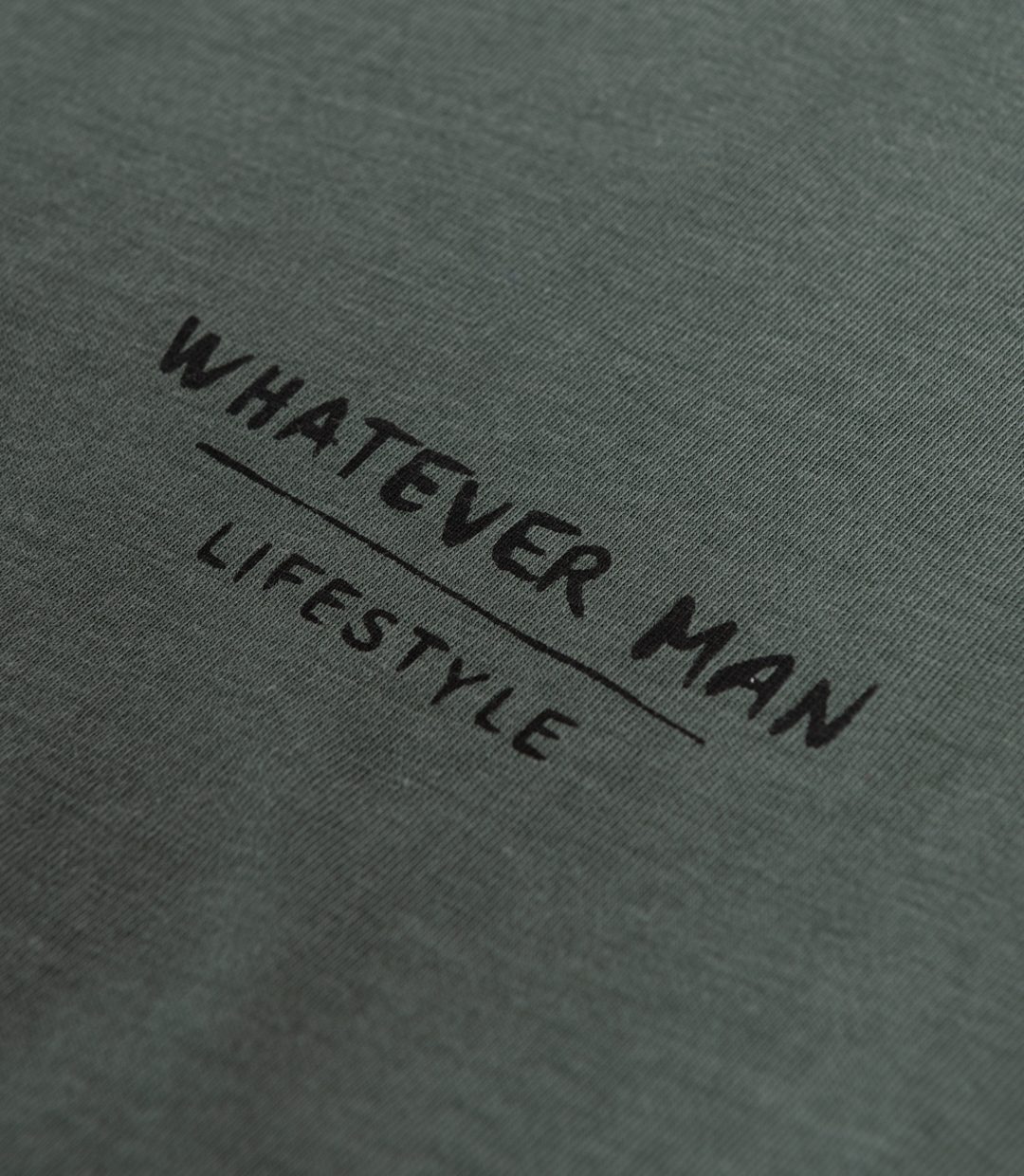 Whatever Man Man Script Green Detail 1