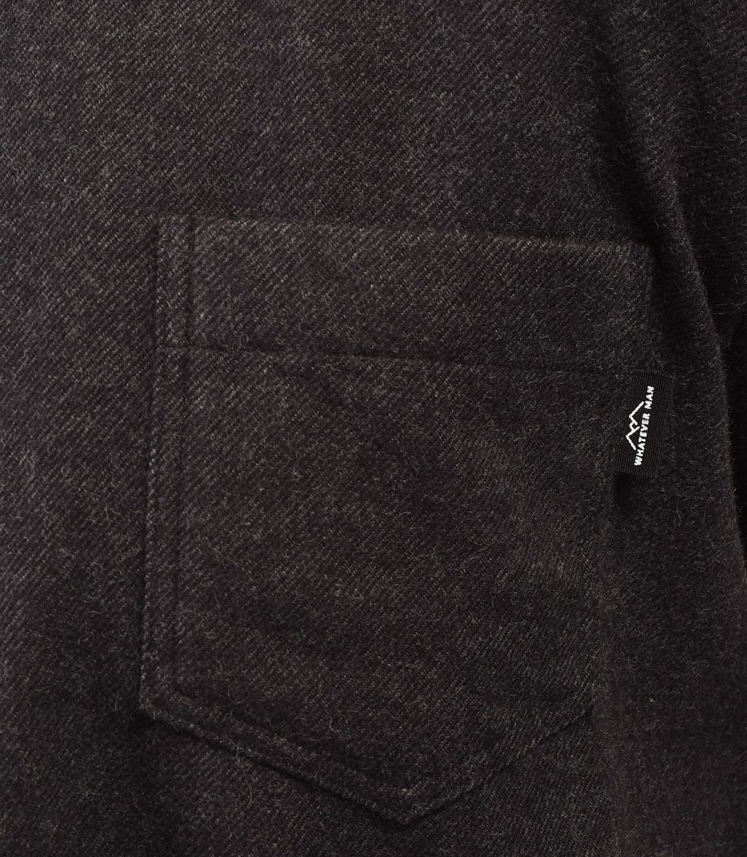 Whatever Man Men Aspen Flannel Black Detail 1