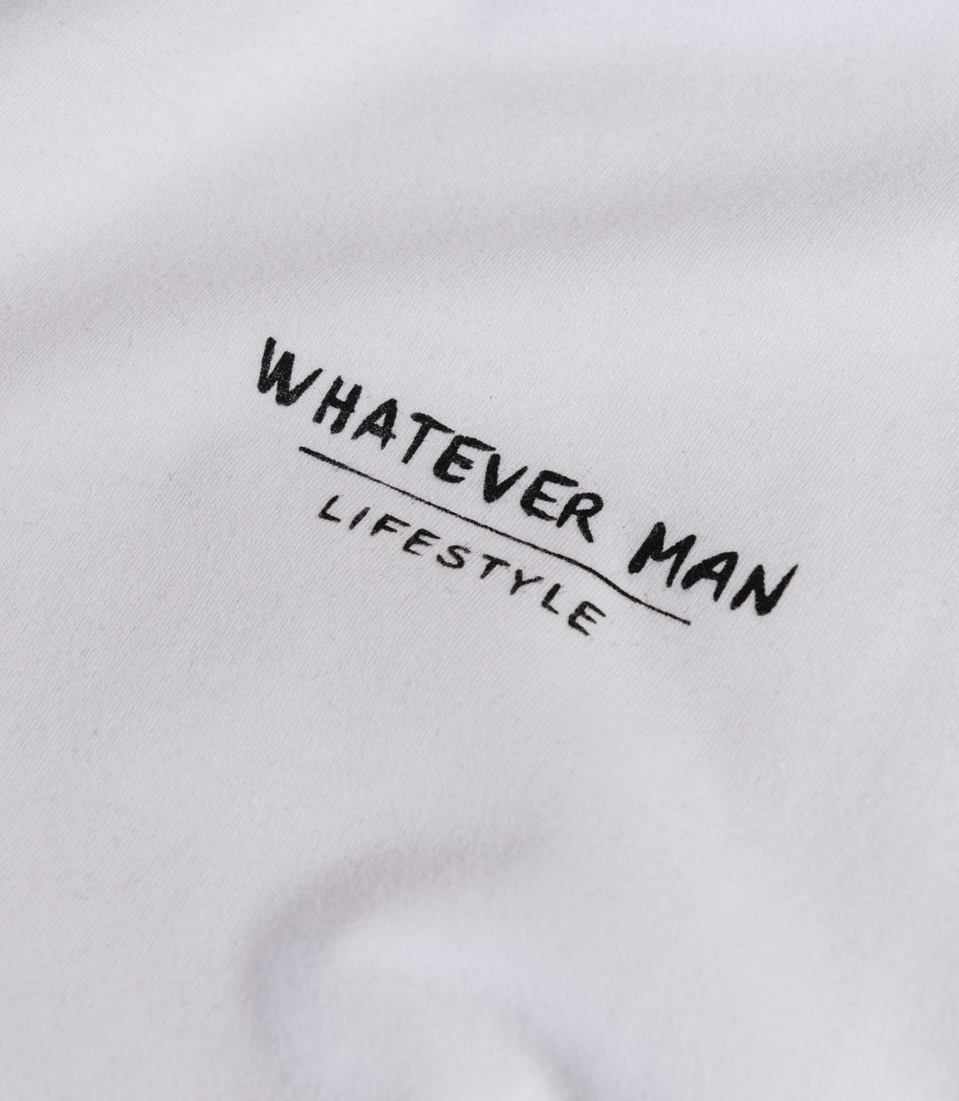 Whatever Man Man Script LS White Detail 1