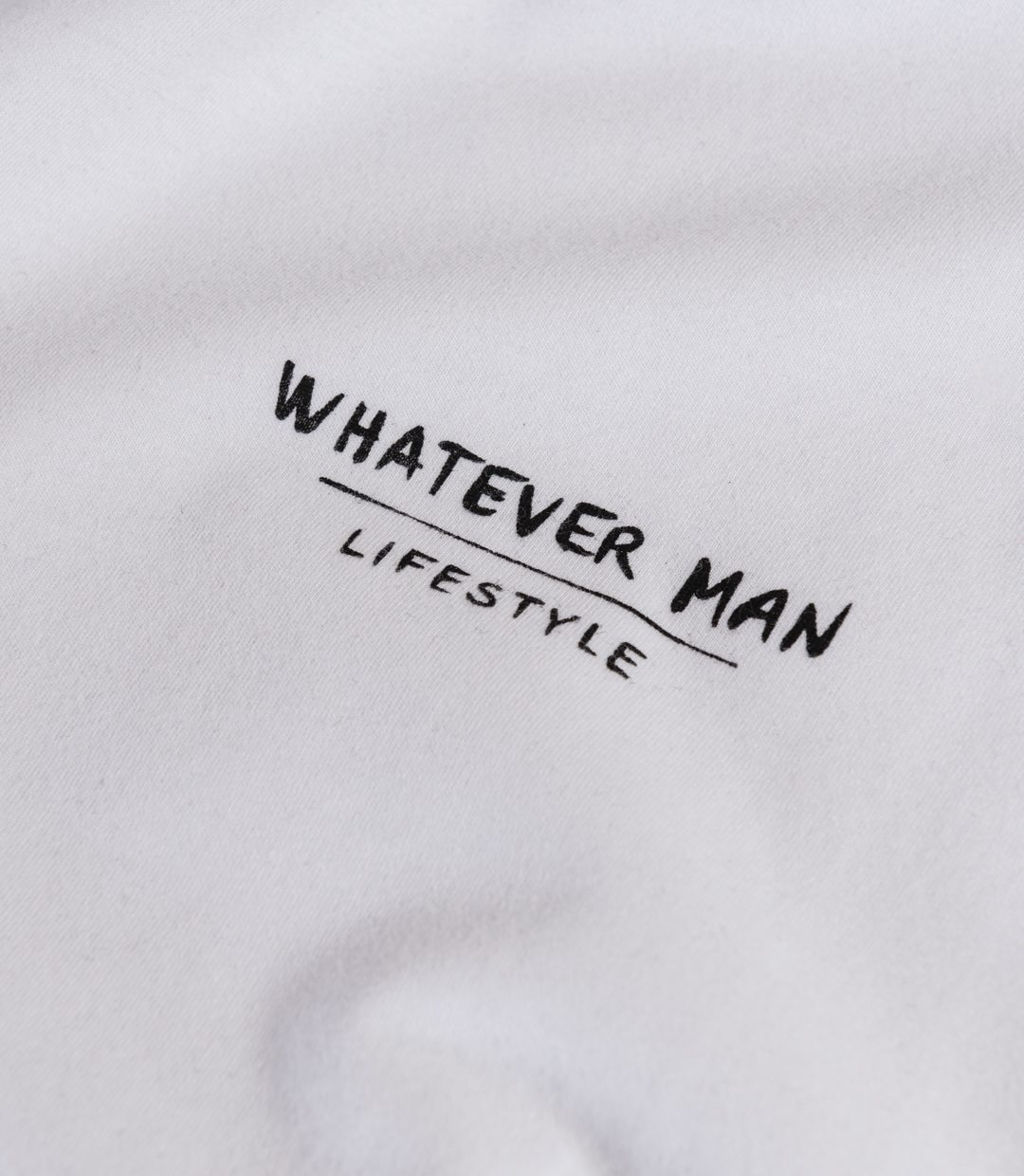 Whatever Man Man Script LS White Detail 1