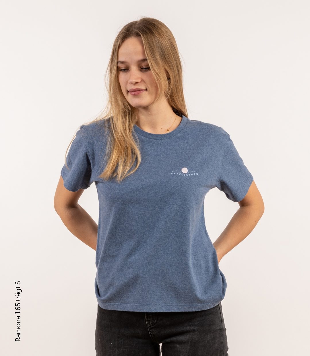 Whatever Man Women Founded Blue Melange 3 1