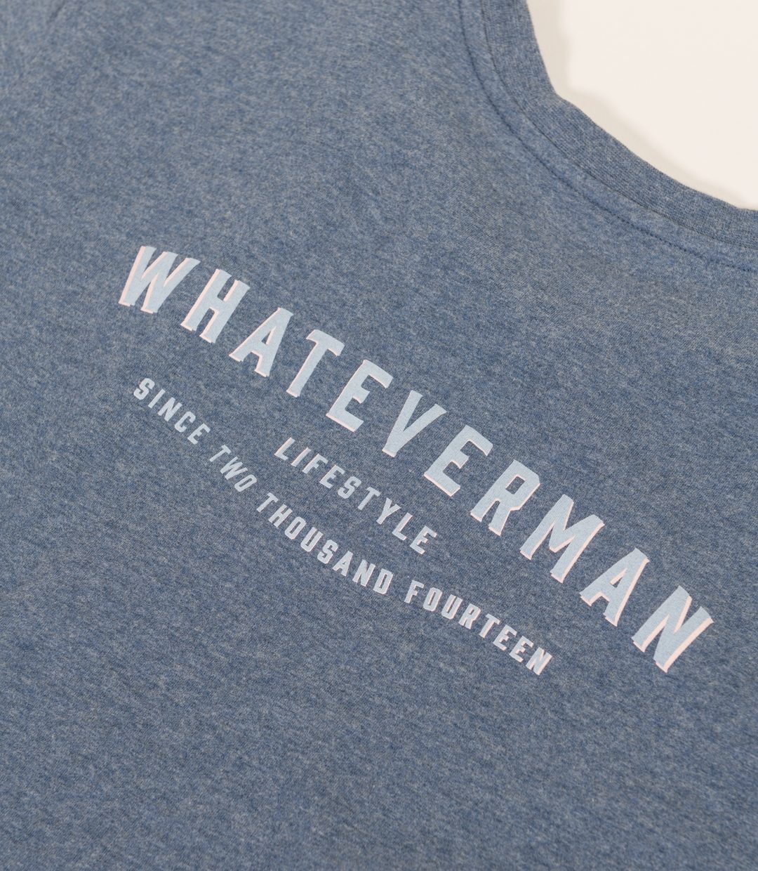 Whatever Man Women Founded Blue Melange Detail 3