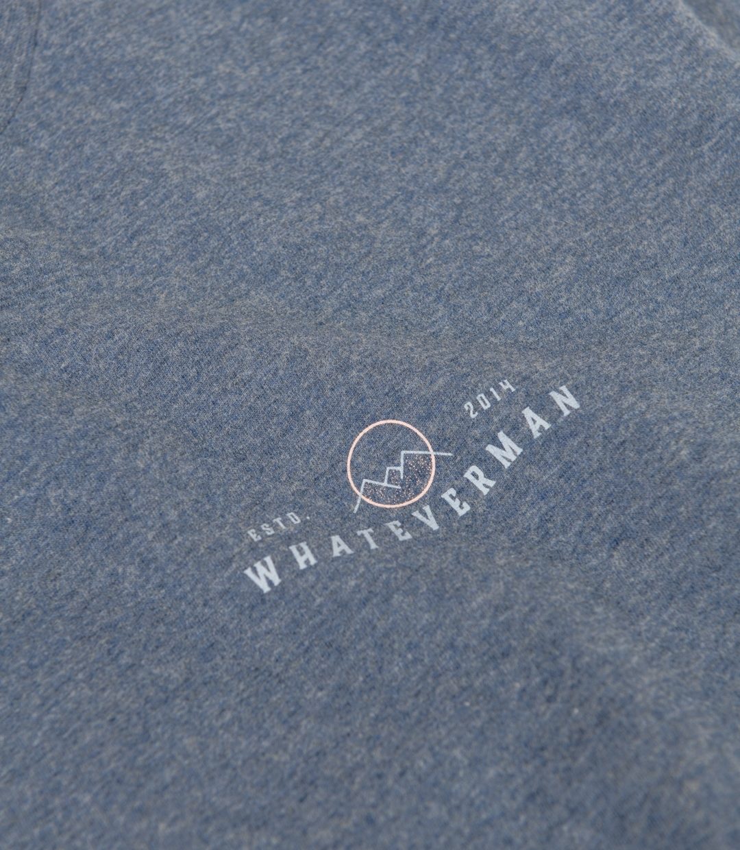Whatever Man Women Wisdom Blue Melange Detail 1